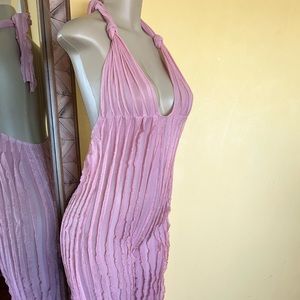 Pink halter jumpsuit